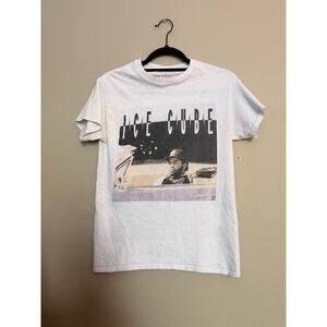 ICE CUBE Men's Crew Neck Pull On Short Sleeve Graphic Print T Shirt White S